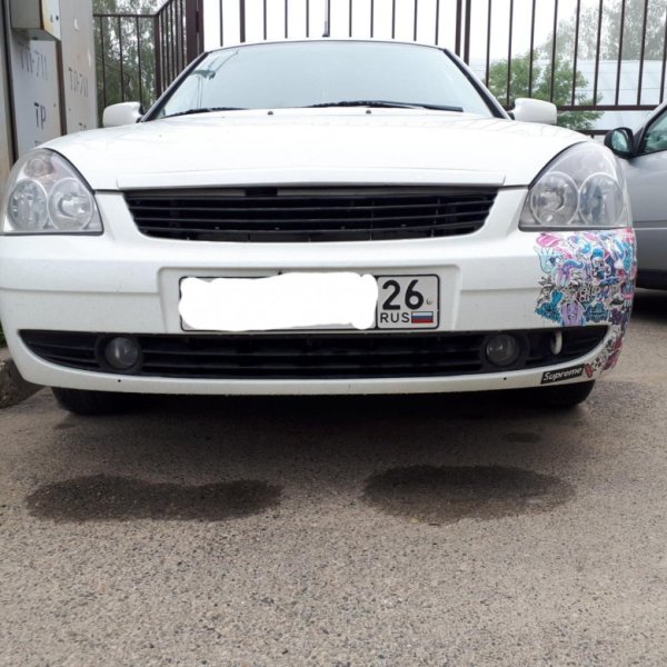 Заводские наклейки ВАЗ 2110 под капотом