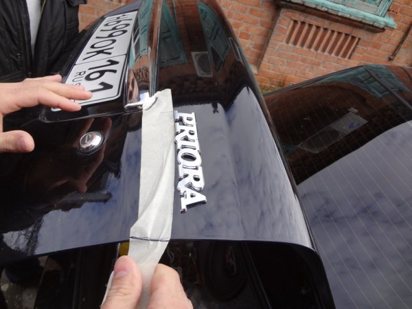 Наклейки на приору на заднее стекло