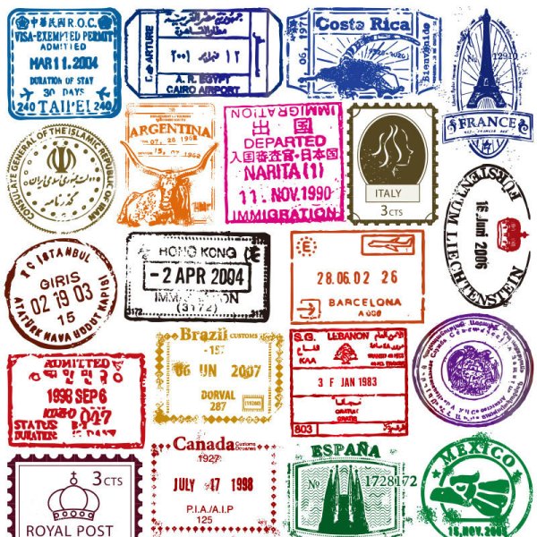 Почтовые наклейки