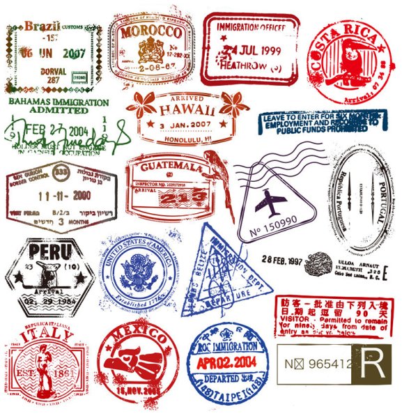 Почтовые наклейки