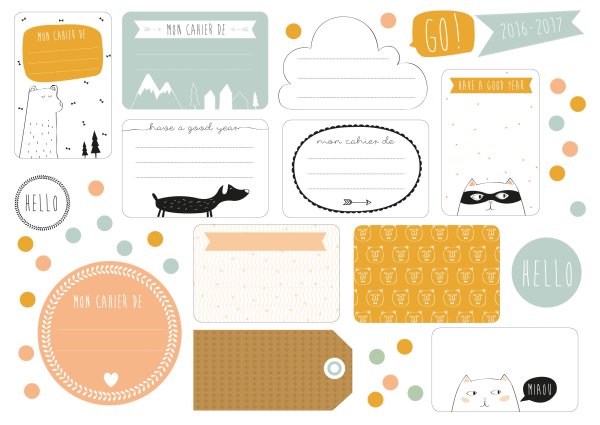 Макет этикетки для конверта