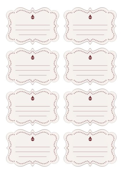 Бирка hand made шаблон для печати