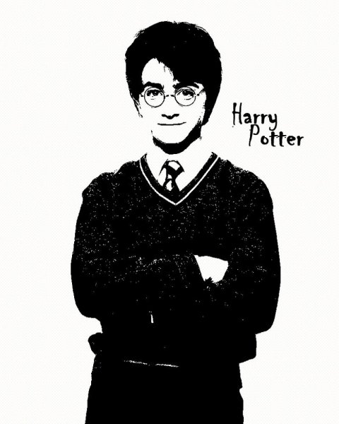 Гарри Поттер силуэт