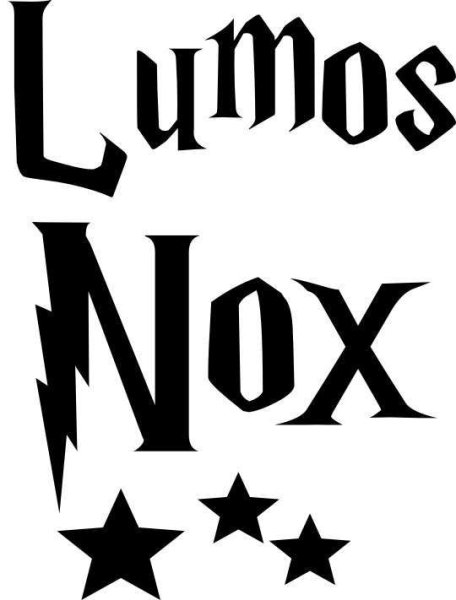 Гарри Поттер наклейки черно белые