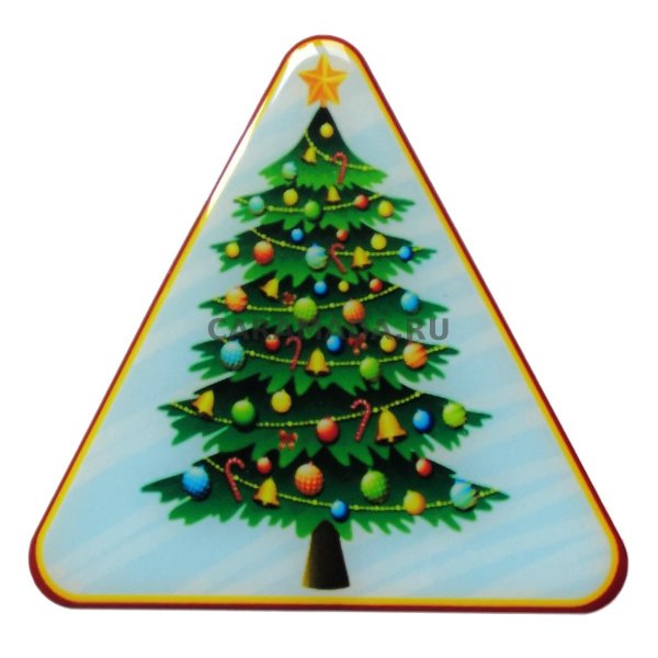 Наклейка "елочка Новогодняя"