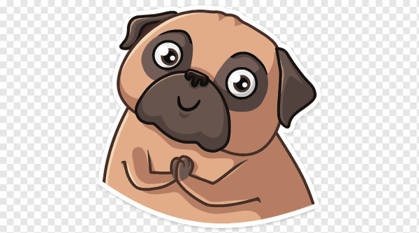 Стикеры Мопс