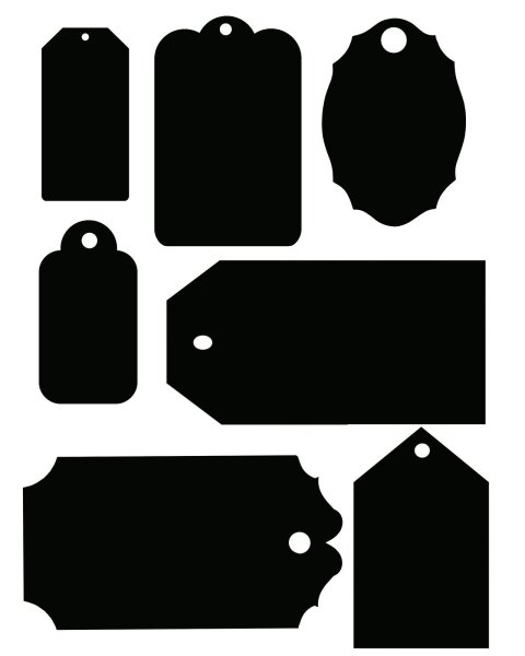 Макет бирки на подарок