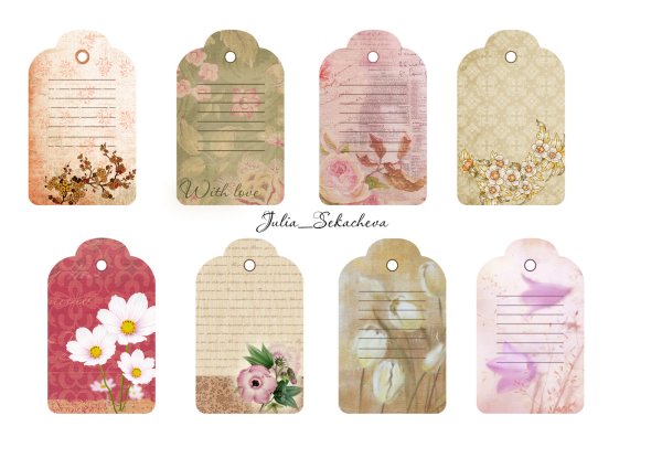 Красивые бирки на подарки