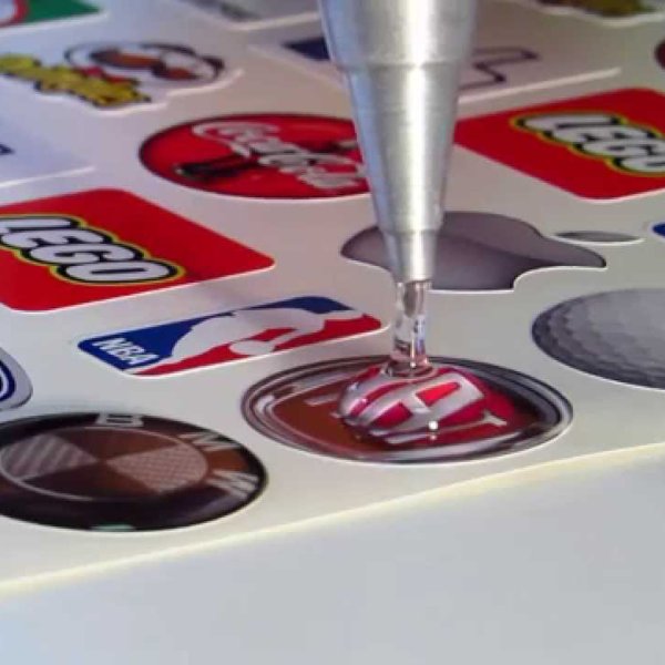 Наклейки со смолой