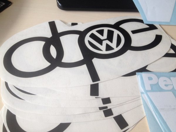 Стильные наклейки Volkswagen