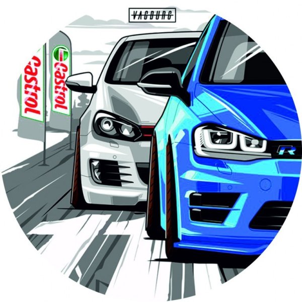 VAG автомобили наклейки