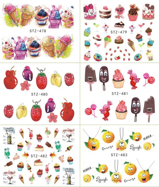 Стикеры в виде десертов