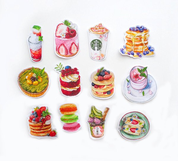 С наклейками вкусняшки