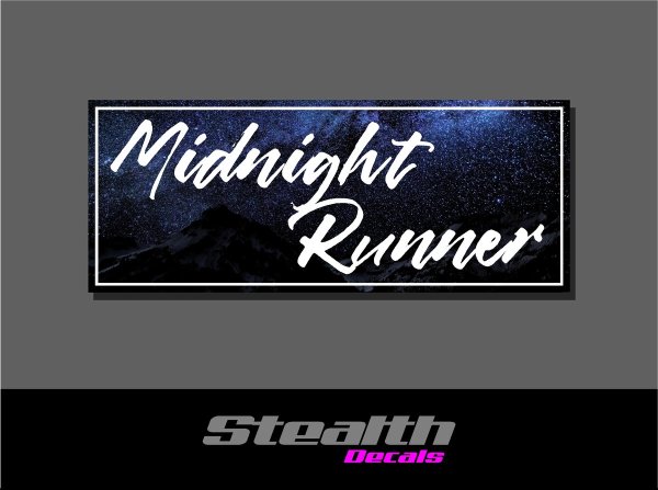 Night Runner наклейка