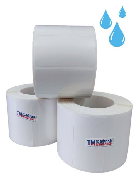 Термоэтикетка 58х40 полипропилен