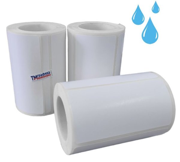Термоэтикетка 58х40 полипропилен