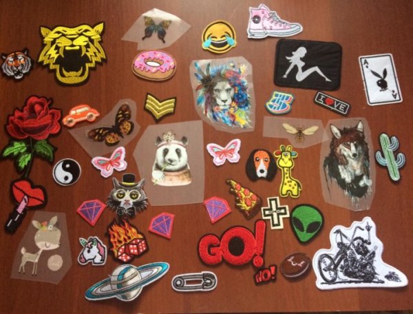 Термонаклейки на одежду маленькие