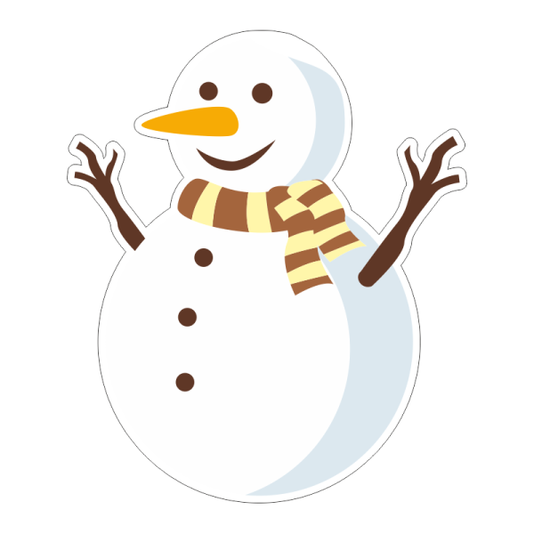 Термонаклейка Снеговик