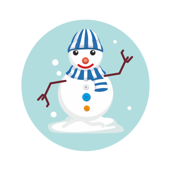 Наклейки "Снеговики"