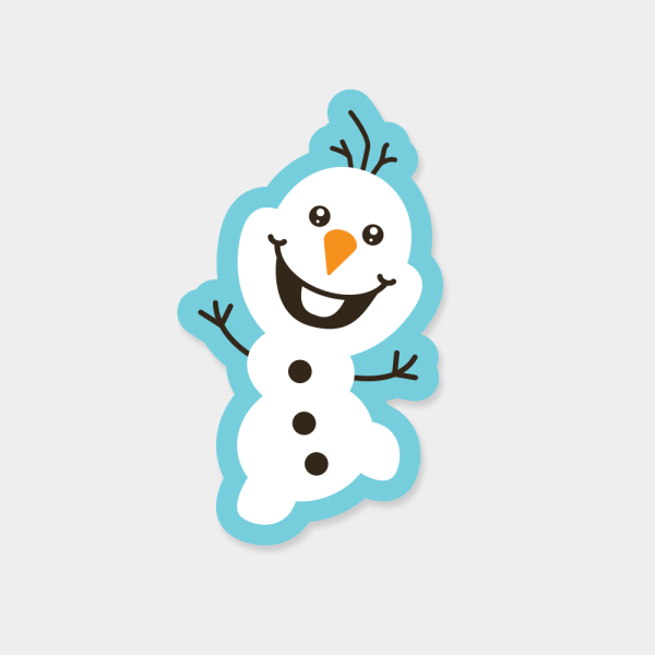 Наклейки "Снеговики"