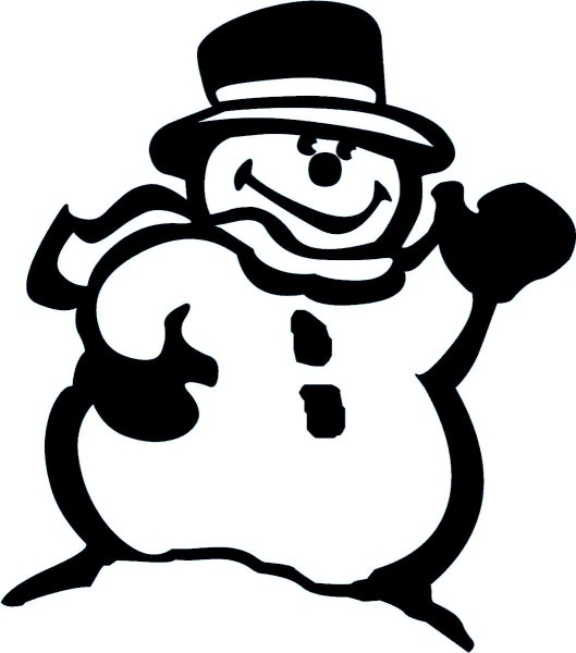 Наклейки "Снеговики"