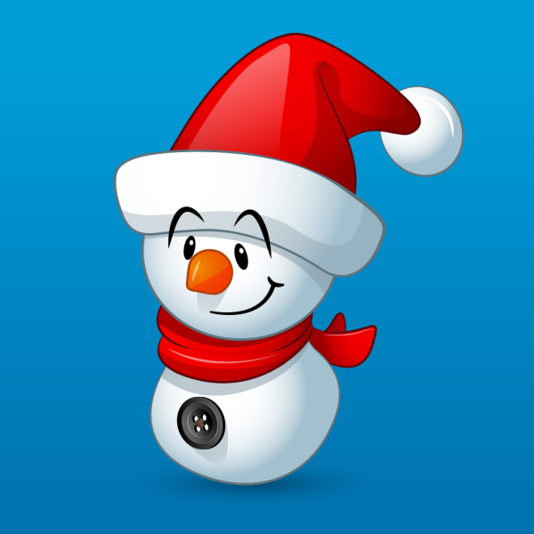 Наклейки "Снеговики"