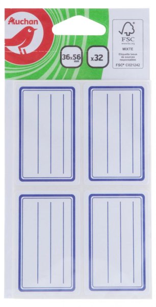 Этикетка Ашан