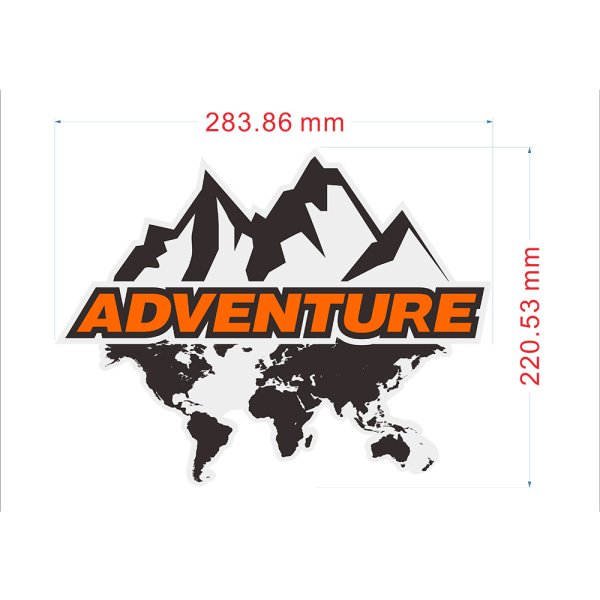 Adventure awaits наклейка