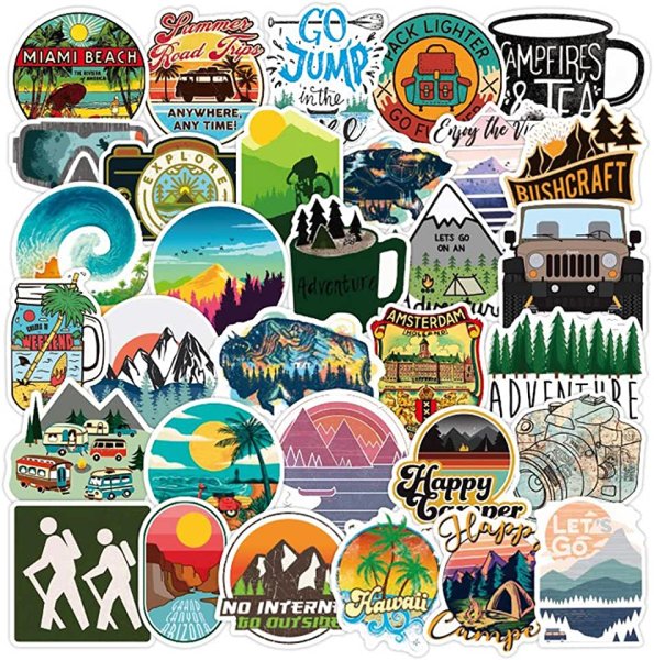 Наклейки на авто туристические