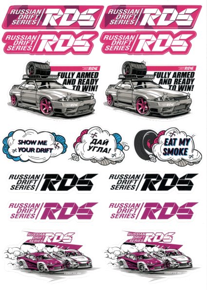 Полоса на лобовое стекло РДС