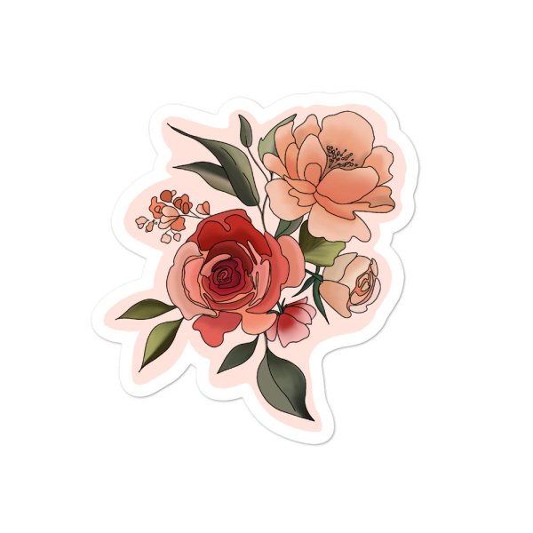 Стикеры цветы