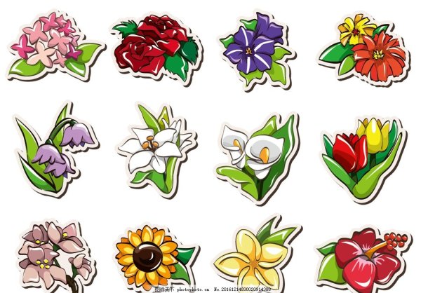 Наклейки для распечатки цветы