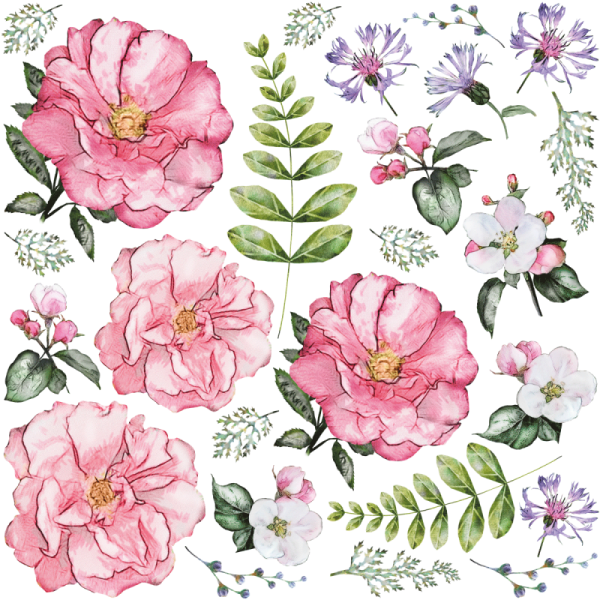 Наклейки - цветочки