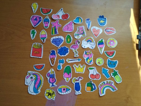 Самодельные наклейки