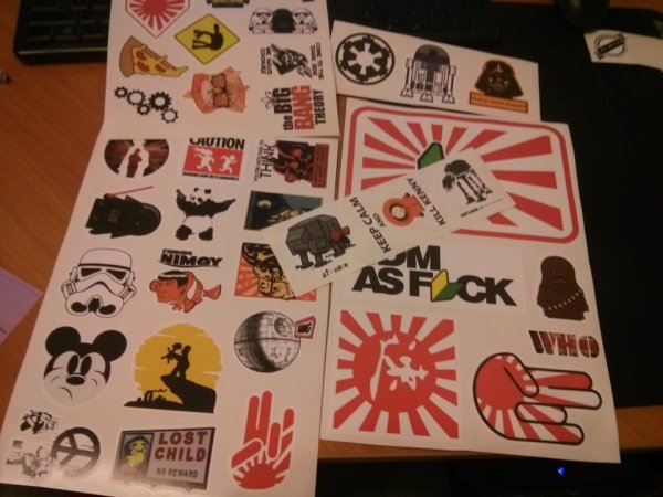 Самодельные наклейки для ЛП