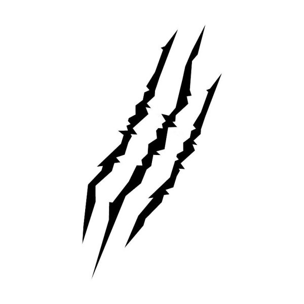 Наклейка следы от когтей на авто