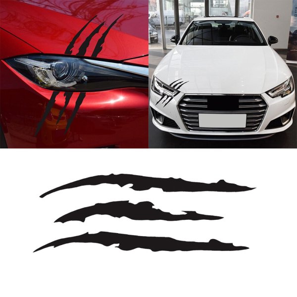 Царапина на машину, наклейка