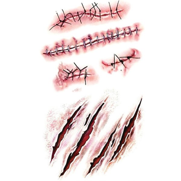 Наклейка царапина на авто