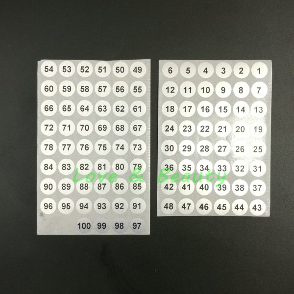 Нумерация на этикетках