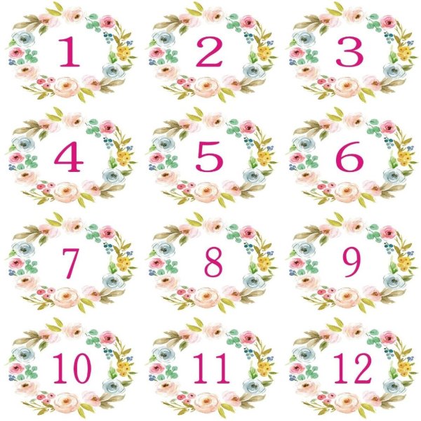 Номерки на кровати в детский сад