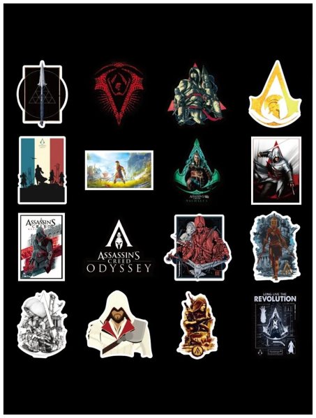 Ассасин наклейки