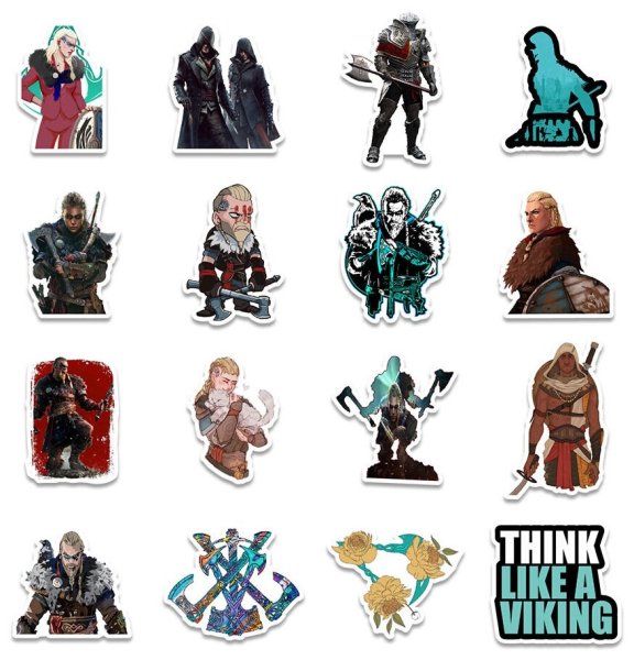 Ассасин наклейки