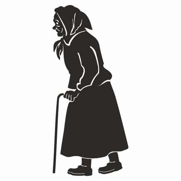 Наклейка бабка на машину