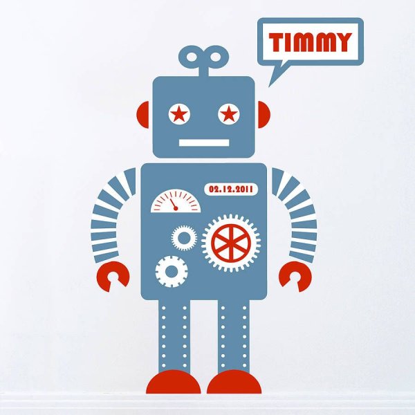 Наклейки роботы