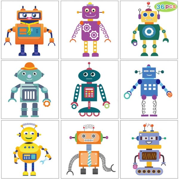 Robot Stickers Kids