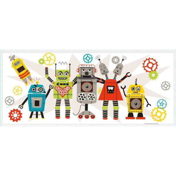 Интерьерные наклейки роботы