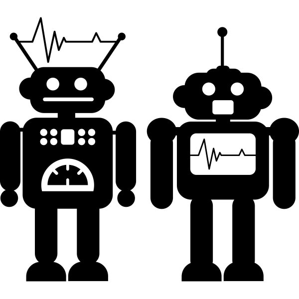 Наклейки роботы для детей
