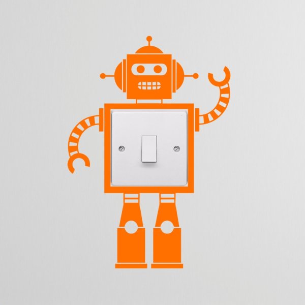 Виниловые наклейки на стену робототехника