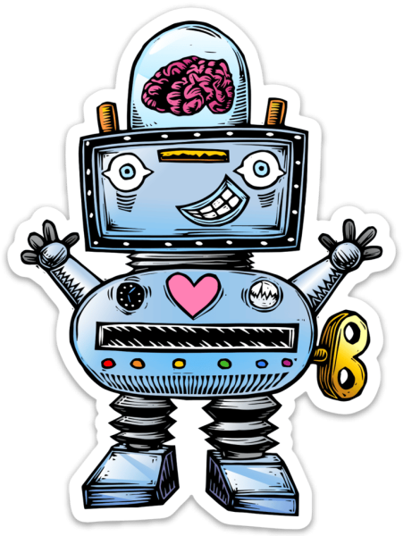 Наклейки роботы