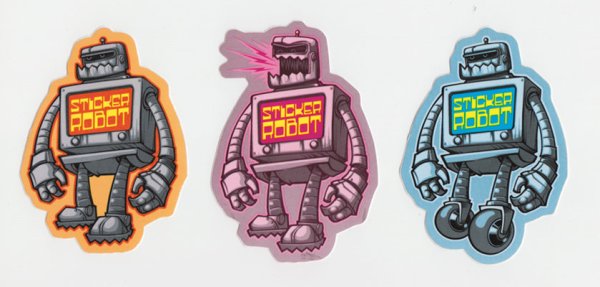 Стикеры наклейки роботы